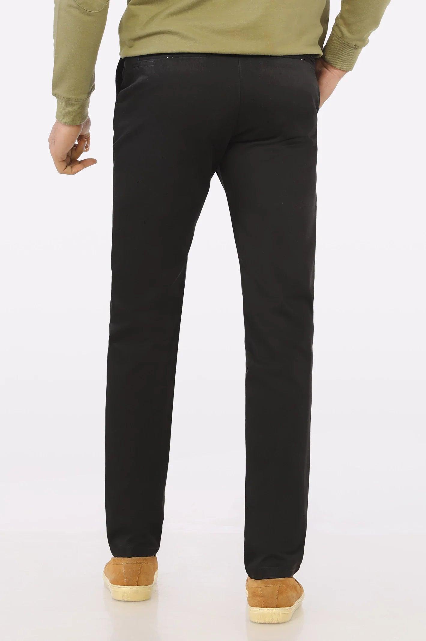 Premium Black Cotton Chinos Pant WEARTOWEAR