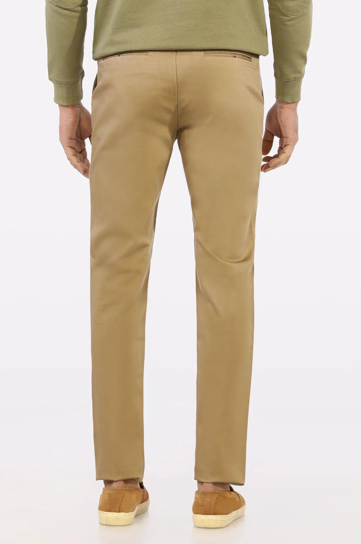 Premium Dark Khaki Cotton Chinos Pant WEARTOWEAR