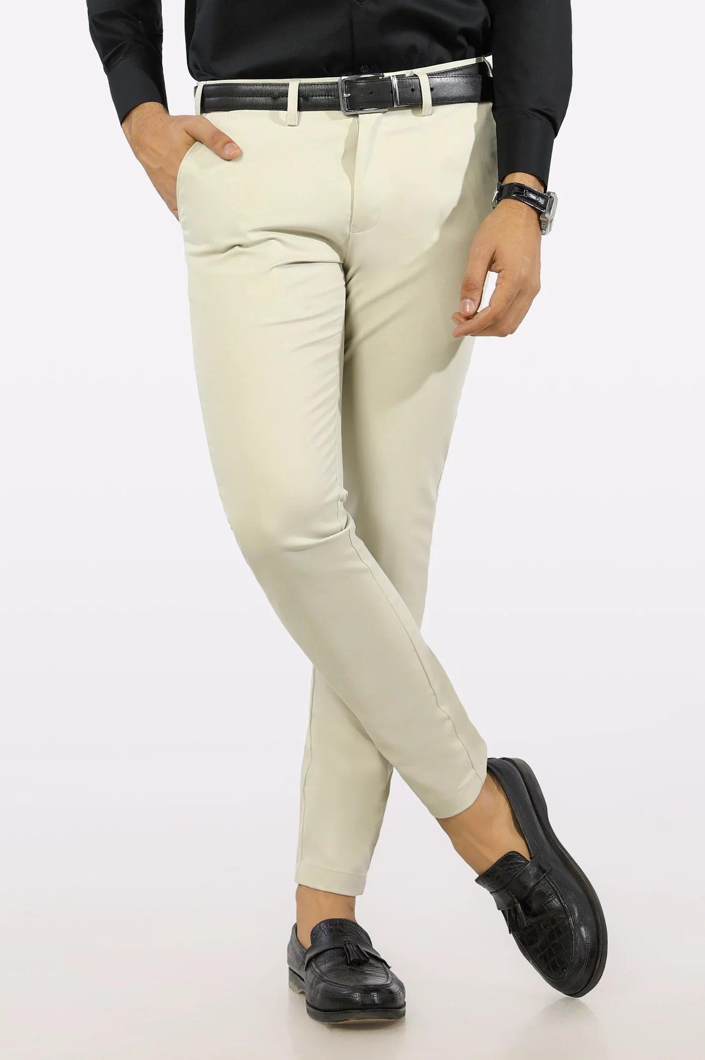 Premium Off White Cotton Chinos Pant WEARTOWEAR