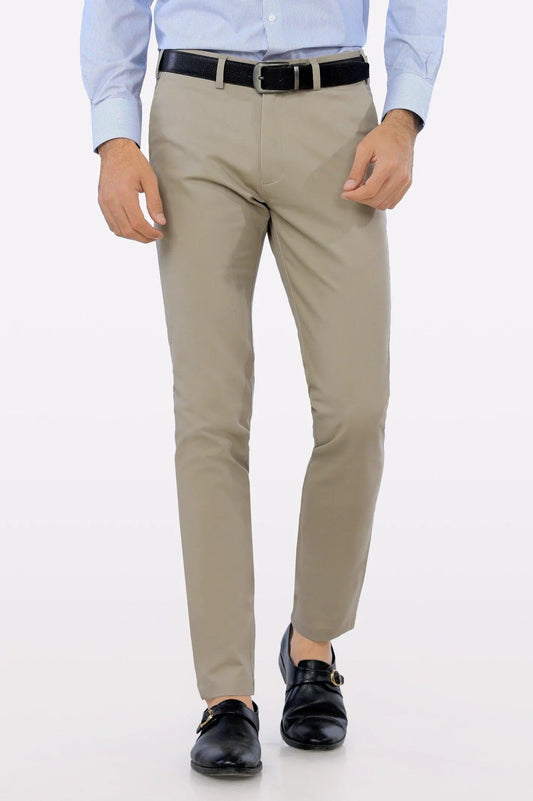 Premium Beige Cotton Chinos Pant WEARTOWEAR