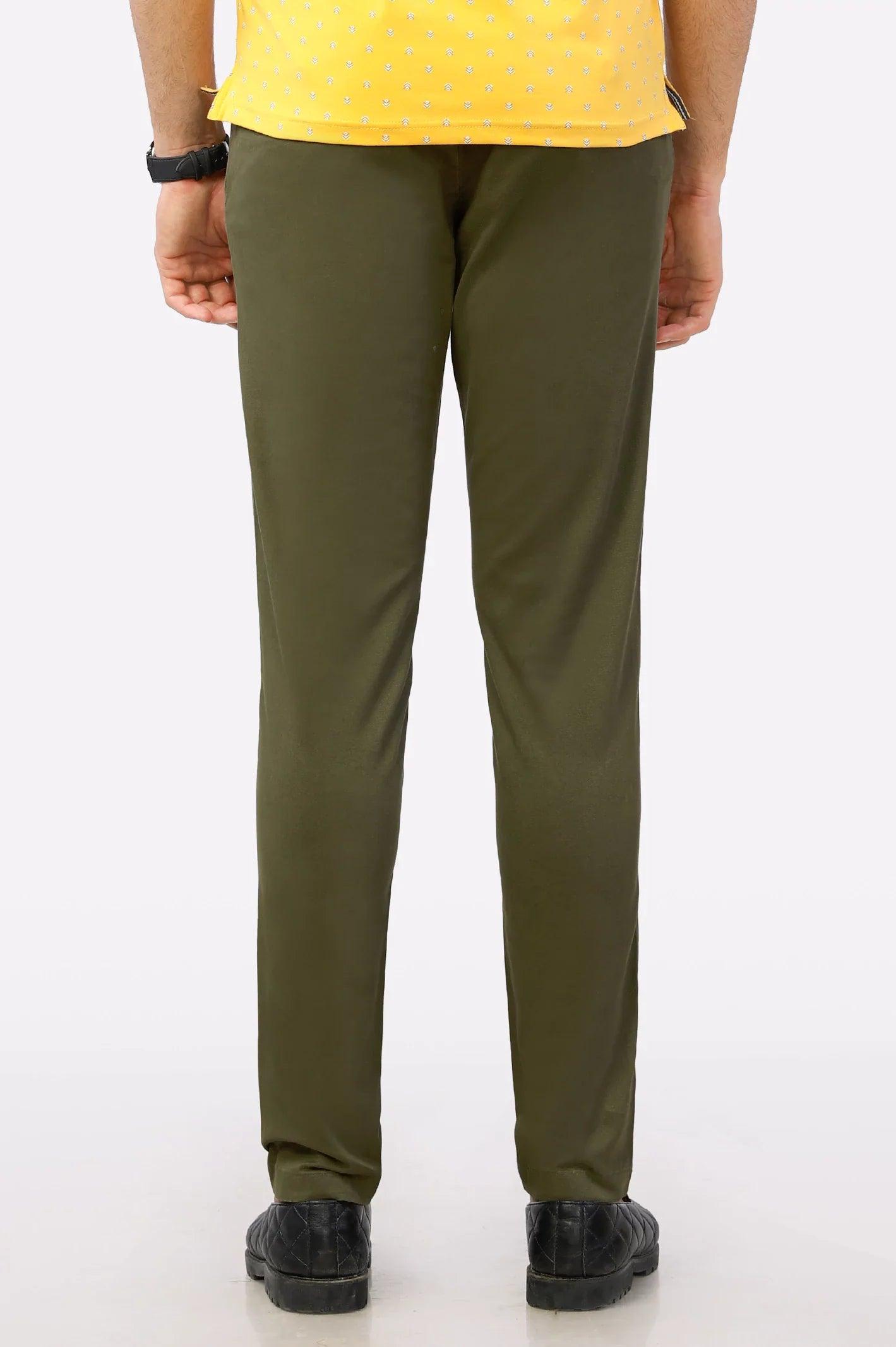 Premium Olive Green Cotton Chinos Pant WEARTOWEAR