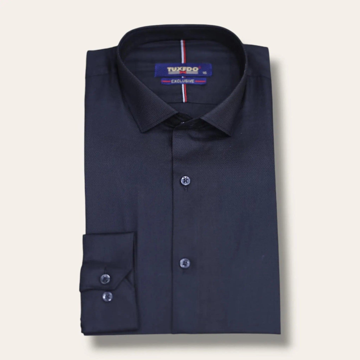 Black Textured Formal Shirt My Store