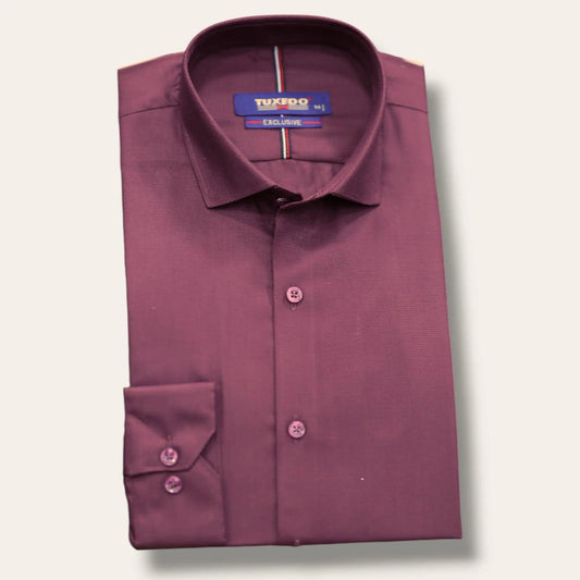 Mehroon Textured Formal Shirt My Store