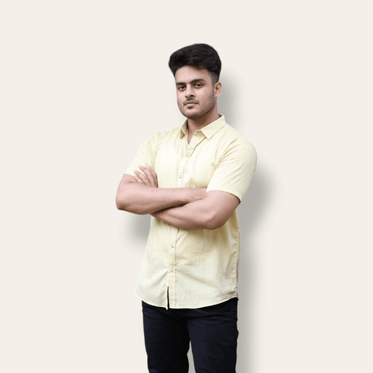 Lemon Casual Shirt Half Sleeve WEARTOWEAR