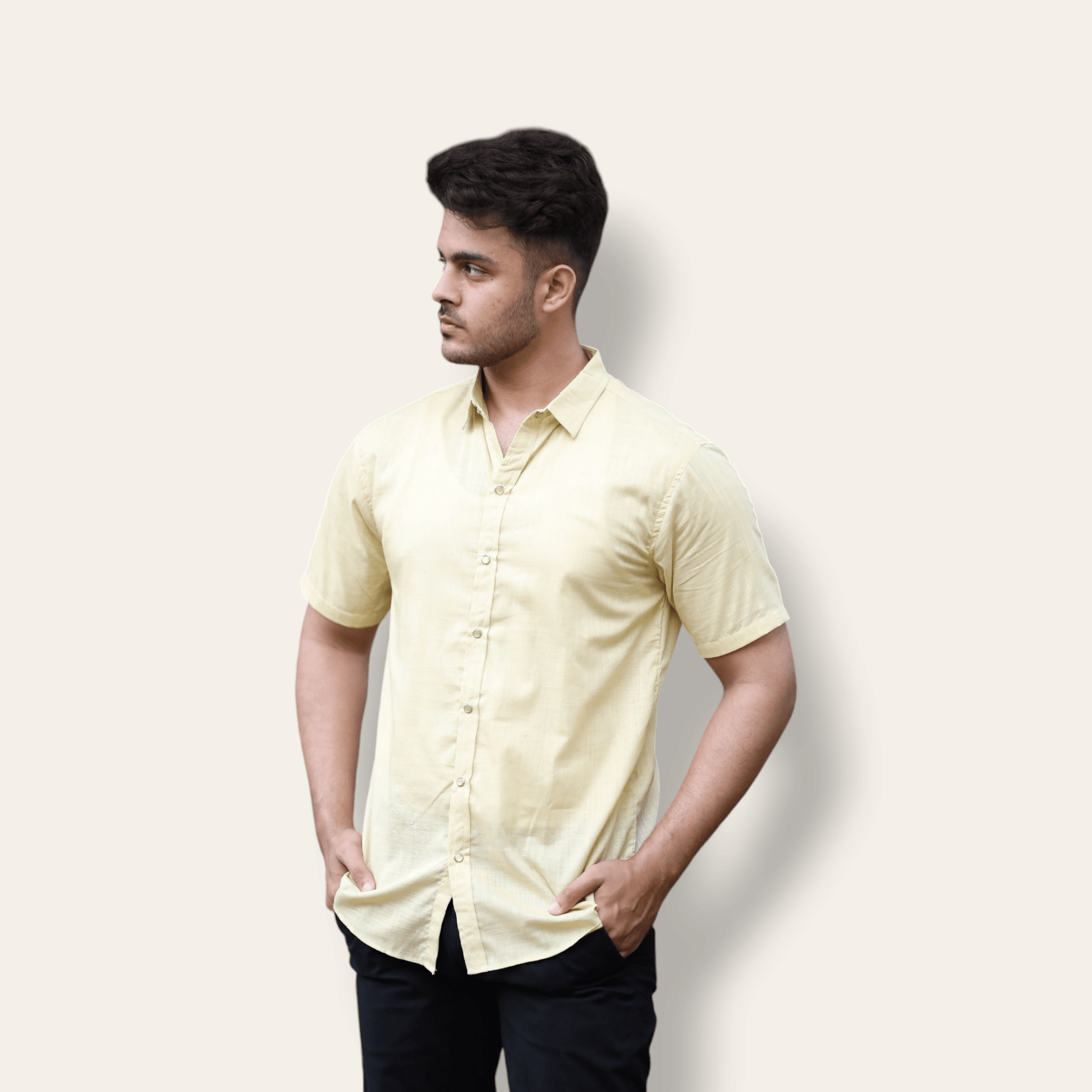 Lemon Casual Shirt Half Sleeve WEARTOWEAR