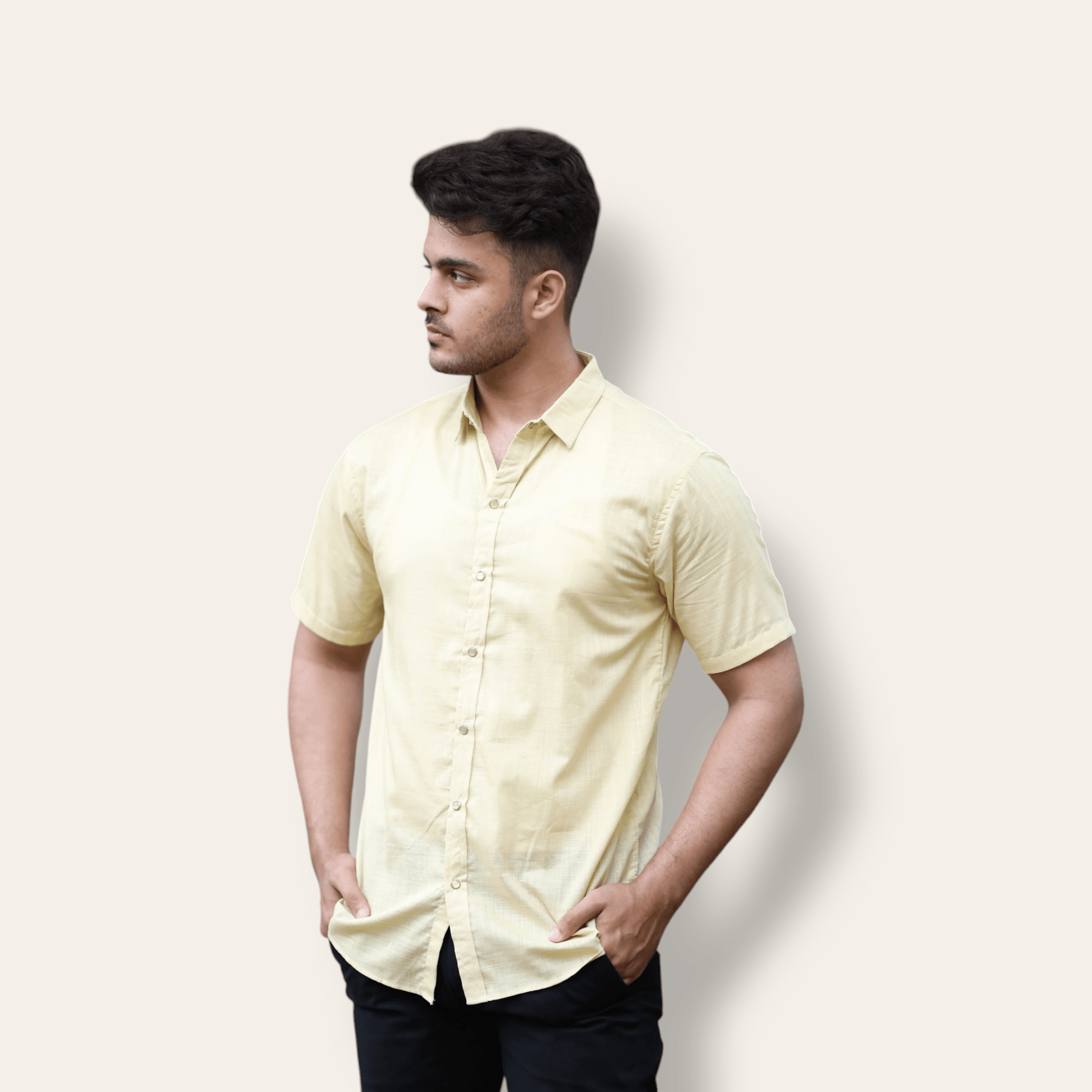 Lemon Casual Shirt Half Sleeve WEARTOWEAR