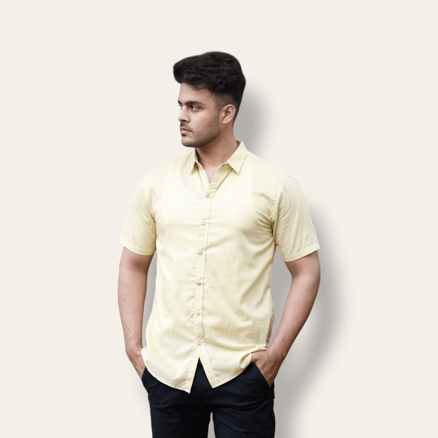 Lemon Casual Shirt Half Sleeve WEARTOWEAR