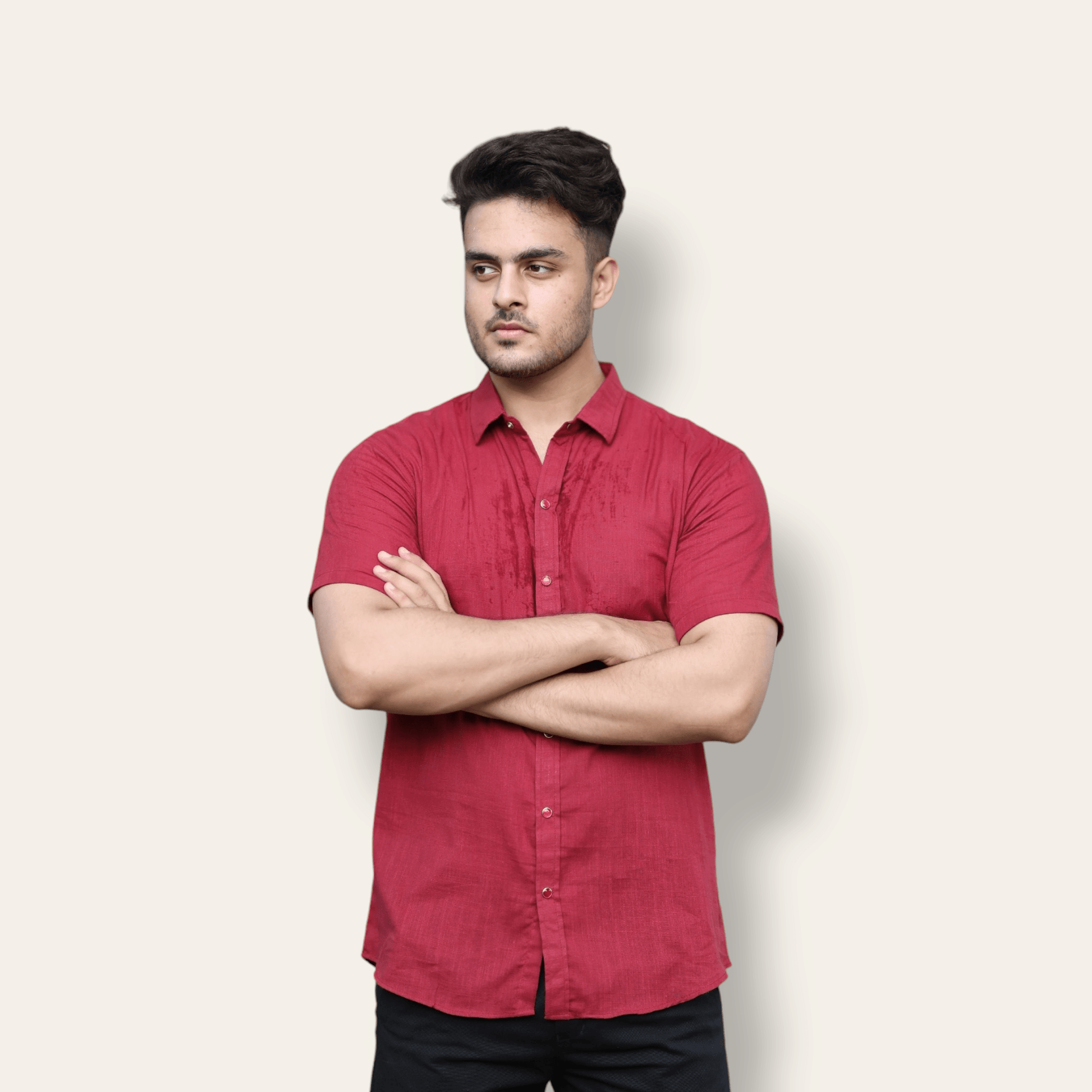 Mehroon Casual Shirt Half Sleeve WEARTOWEAR