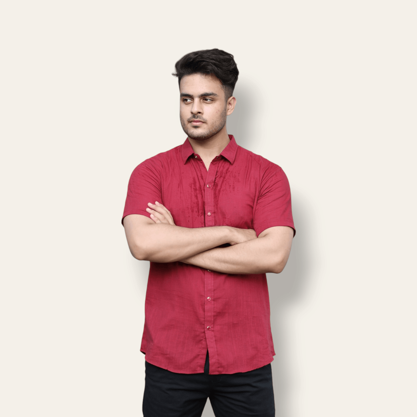 Mehroon Casual Shirt Half Sleeve WEARTOWEAR