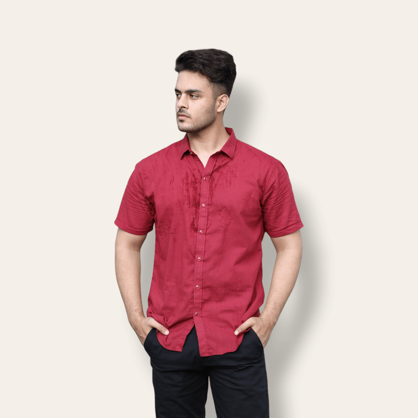 Mehroon Casual Shirt Half Sleeve WEARTOWEAR