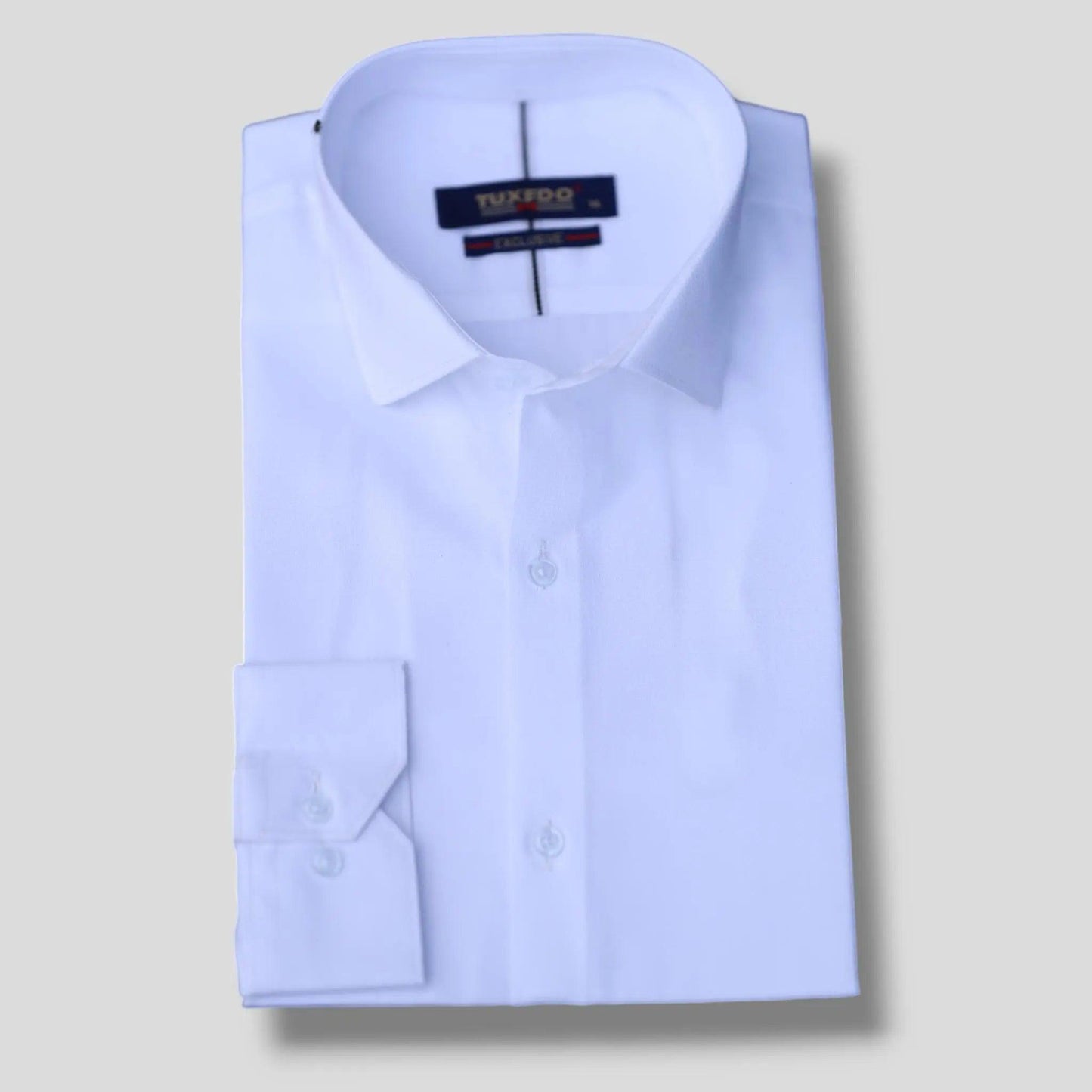 White Textured Formal Shirt My Store